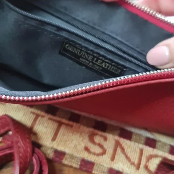Genuine Red Clutch/Crossbody by TSD12 NWTs - Picture 7 of 11